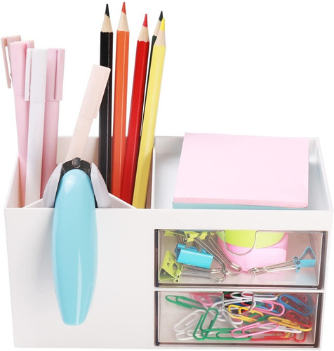 Imagen 2 de 8 de Organizador Colores Plumones Escritorio Porta Lapices Plumas