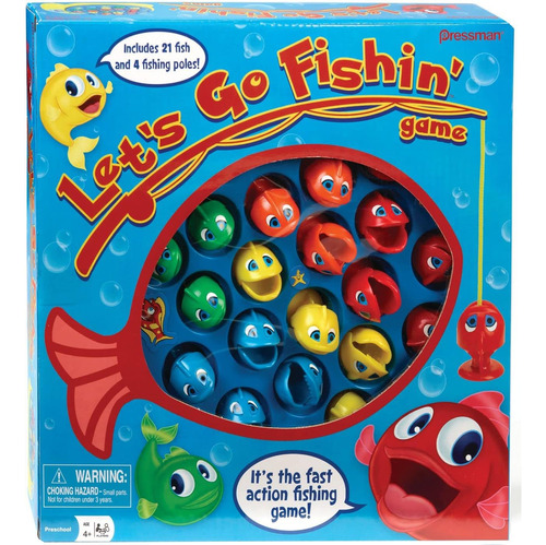 Juego De Mesa Let's Go Fishin' Pressman 1-4 Jugadores