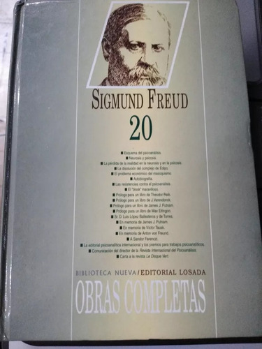 Obras Completas Freud Tomo 20 Losada Biblioteca Nuevo