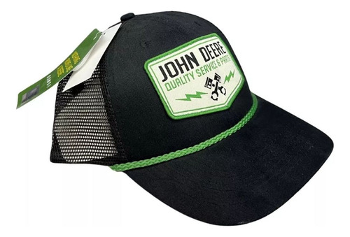 Gorra John Deere Negro/verde