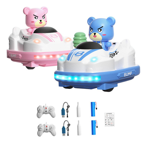 2 Coches De Control Remoto, Juego De Coches Rc Con Música