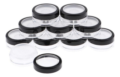 . 10x Caja Forma Forma Polvo For Maquillaje, Tamaño