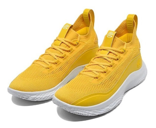 Tênis De Basquete Under Armour Curry 8 Masculino Amarelo