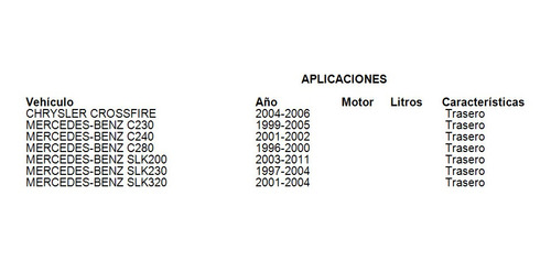 Disco De Freno Trasero Chrysler Crossfire 2004-2006