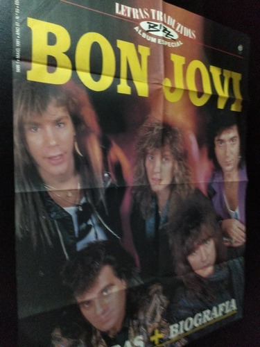Poster Afiche Publicidad Bon Jovi Brasil * 64 X 48 (s005)