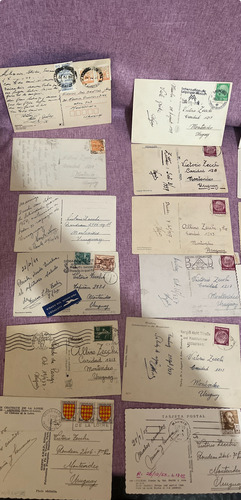 Tarjeta Postal Sellos De Europa 21 Tarjetas Postales Antigua (Usado)