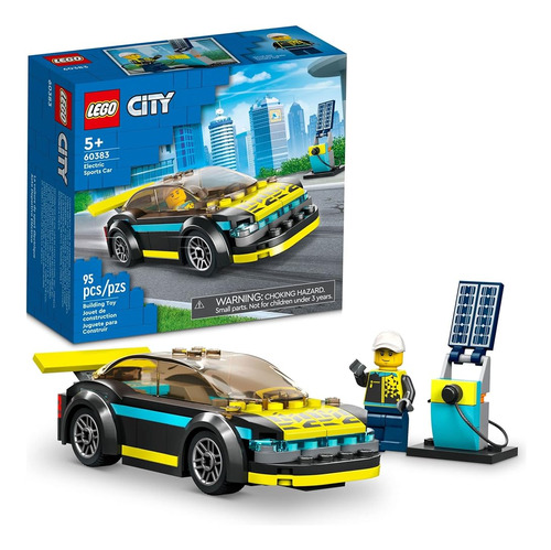 Lego City Electric Sports Car 60383, Juguete Para Niños Y Ni