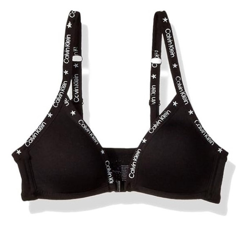 Calvin Klein Brasier Con Cierre Frontal Micro Sin Aros # 34a