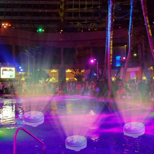 Imagen 9 de 10 de Luces Llevadas Sumergibles Con Piscina Decorativa Impermeabl
