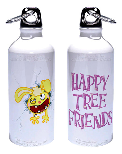 Caramañola Happy Tree Friends Termo Botella Aluminio