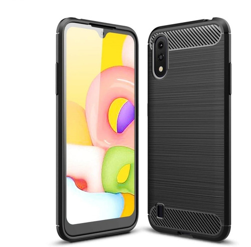 Funda Fibra De Carbono Compatible Con Samsung A01