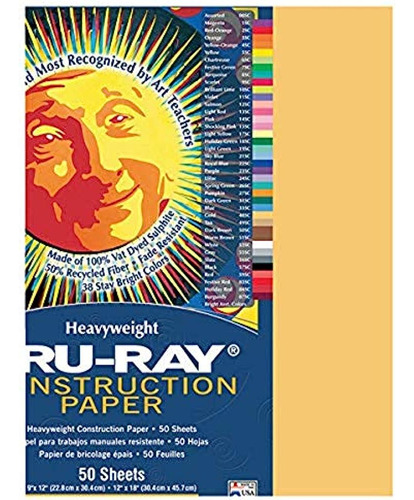 ~? Tru-ray - 102997 Papel De Construcción De Sulfito, 9 X 12