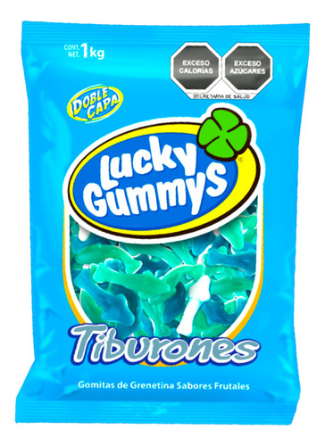 Lucky Gummys Gomitas En Forma De Tiburon, Bolsa De 1 Kg