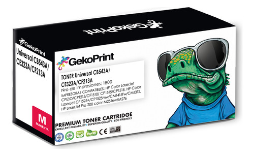 Toner Geko Compatible Cb543a Ce323a Cf213a Mg Para Cm1415fn