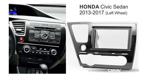 Panel Consola Adaptador Para Radio Honda Civic 2013