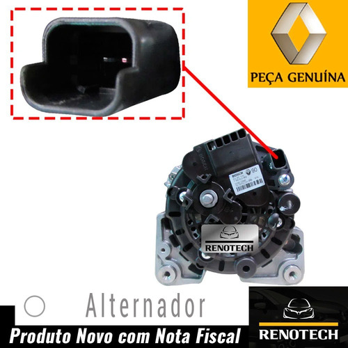 Alternador Bosch B3 90a 14v Sandero 1.6 8v E 16v 231002299r