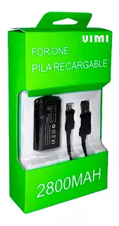 Pila Recarga Y Cable 2.7m Para Control Xbox One Y Modelo S