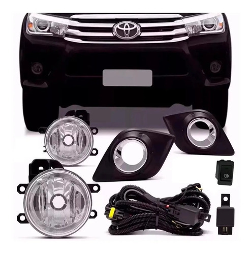 Kit Faros Auxiliares Toyota Hilux 2016 2017 2018 2019