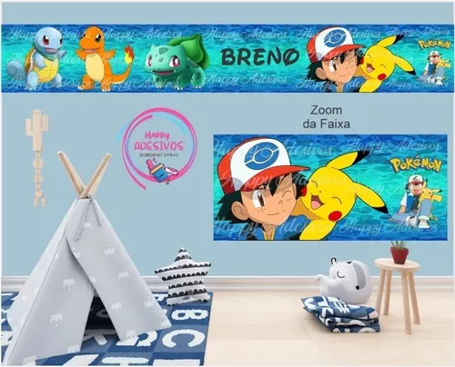 Faixa Decorativa Infantil Border Papel Parede Pokemon