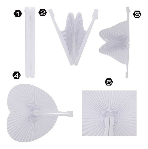 Cb Papel Blanco Con Diseño En Forma De Abanico Qk De 60