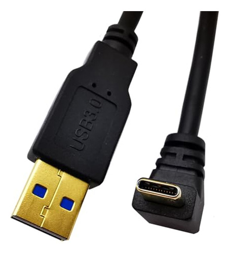 Cable Usb A Usb C A 90 Grados, Cable De 5 Pies Usb 3.0 Tipo