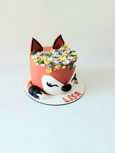 Torta Artesanal Cumpleaños Zorrita Zorro Zorrito Woodland