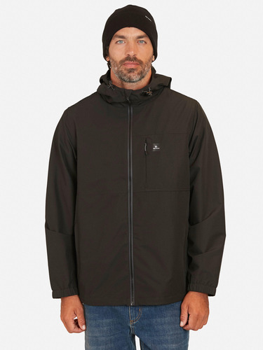 Cortaviento Windbreaker Logo Negro Hombre Rip Curl