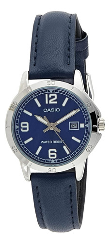 Casio Ltp-v004l-2b Reloj De Vestir Analógico Con Fecha Y Cor