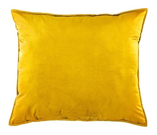 Imagen 1 de 1 de Vianney Almohada Par Color Mostaza Aterciopelada Europea