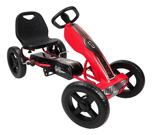 Race Z Pedal Go Kart - Rojo - Niños, Gráficos Deportivos En 