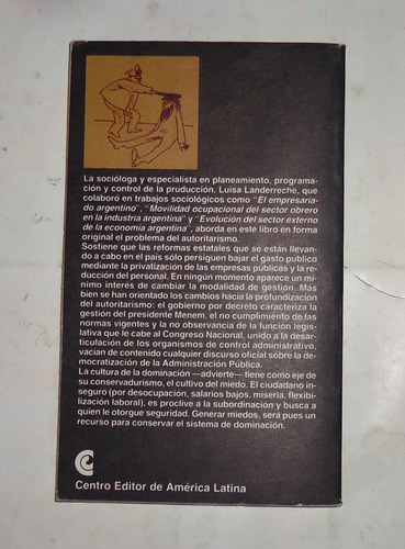 El Autoritarismo Luisa Landerreche (Usado)