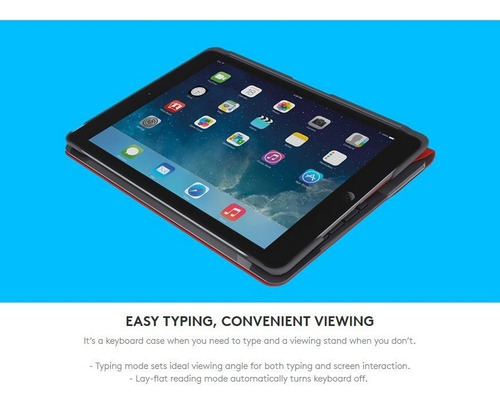 Logitech Canvas Case C/ Teclado Para iPad Air 2 A1566 A1567