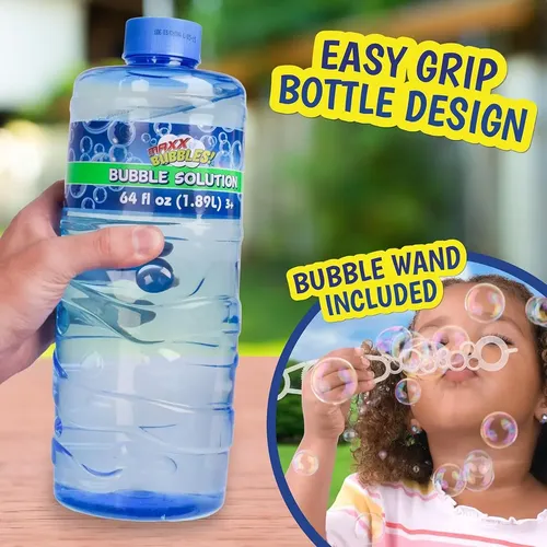 Botellas de solución de repuesto para pistola de burbujas ( paquete de 12 botellas de 2 onzas) compatibles con la mayoría de pistolas de burbujas seguras y no tóxicas, varita no incluida Botellas de solución de repuesto para pistola de burbujas ( paquete de 12 botellas de 2 onzas) compatibles con la mayoría de pistolas de burbujas seguras y no tóxicas, varita no incluida