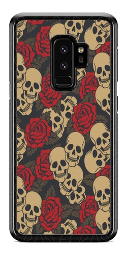Funda Case Calaveras Rosas Huawei P8 Lite 2017 Smart P20