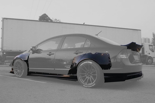 Kit Aerodinâmico (widebody Kit) Cwd Para Honda Civic 8th Gen