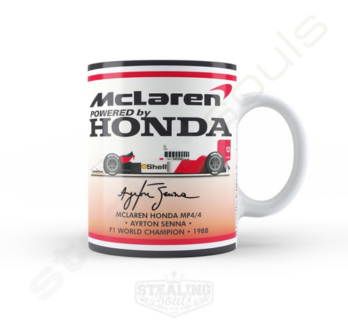 Taza | Senna | Mclaren Honda Mp4/4 | F1 World Champion 1988
