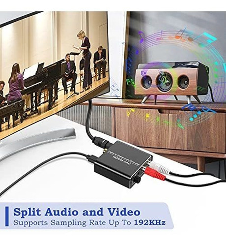 Convertidor Audio Digital Analogico 192 Khz Dac Volumen