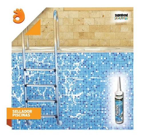 Imagen 7 de 10 de Sellador Suprabond Piscinas - Grietas Y Fisuras - Azul 310ml