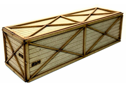 Container Madera Ho 1/87 Para Armar Miniature World La Plata