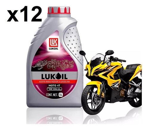 Lukoil Moto 4t Sae 20w-50 Aceite Multigrado P Motocicletas