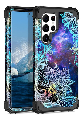 Casetego Compatible Con Galaxy S22 Ultra 5g, Diseño Floral A