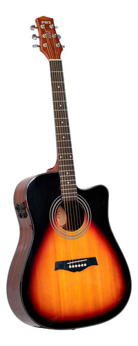 Violao Phx Eletrico Folk Wave-02- Sb Rosewood - Sunburst