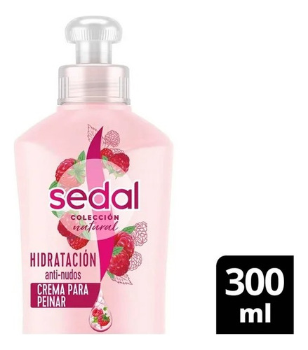 Crema Para Peinar Anti Nudos Frambuesa Y Óleos Sedal 300 Ml