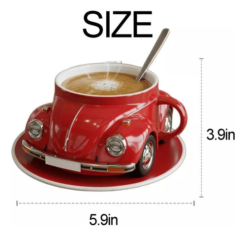 Taza De Café Con Forma De Escarabajo, Taza De Té Única