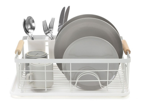 Imagen 5 de 10 de Escurridor Secaplatos Vajilla Casa Platos Secado Con Bandeja
