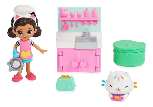 Gabbys Dollhouse, Cativity Pack Cocinando Con 2 Figuras