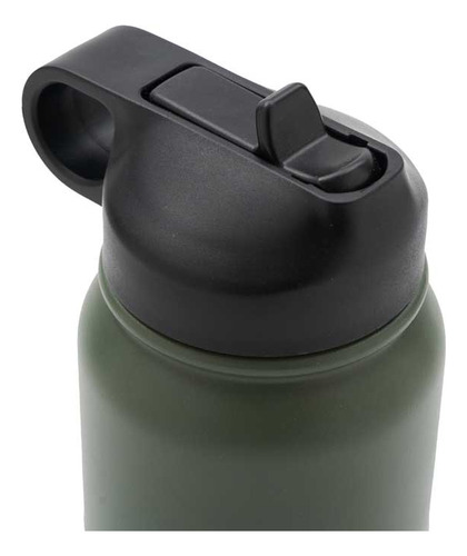 Botella Deportiva Termica Acero Inoxidable Hydra Go 1200ml Color Verde Musgo