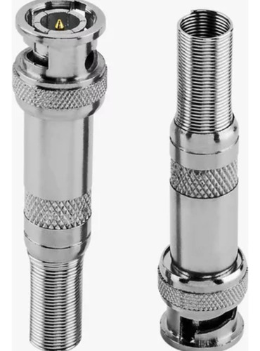 Kit C/100 Conectores Bnc Macho C/mola P/cabo Cftv, S30pb 4mm