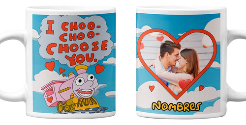 Taza Para Pareja Los Simpson I Choo Choo Choose You Con Foto