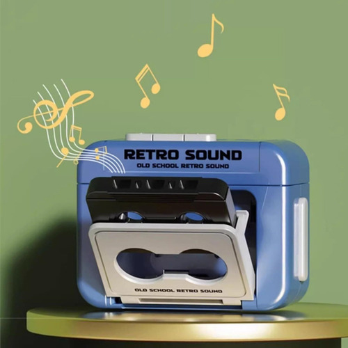 Llavero Reproductor Cinta Retro Mini Casete Grabable Música